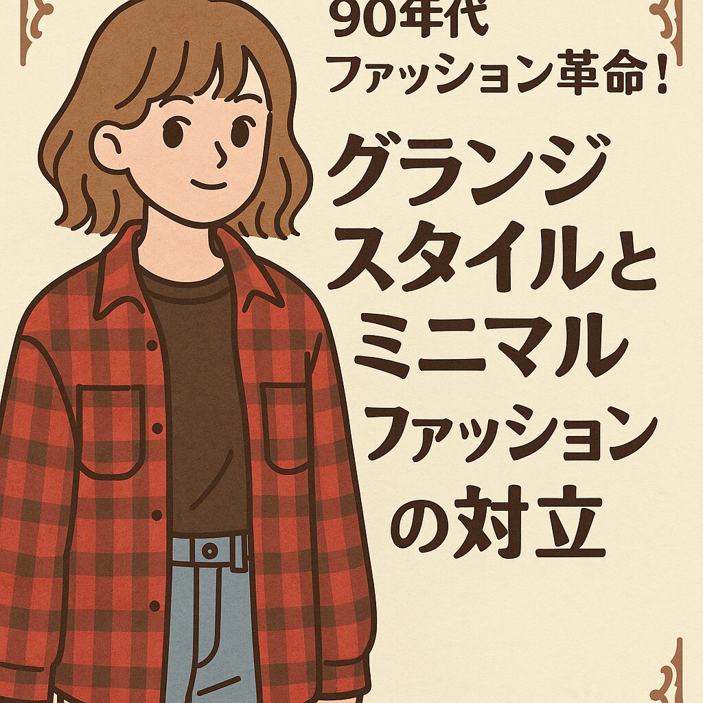 90年代ファッション革命!グランジvsミニマルのスタイル対決 | 歴史から学ぶ!ファッションの起源とおしゃれ術
